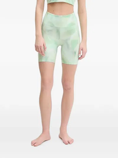 Casall High-waisted Shorts In Green