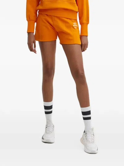 Casall Logo-embroidered Side-slit Shorts In Neutral