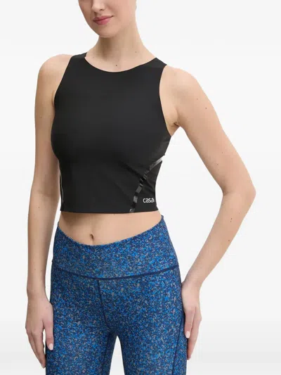 Casall Logo-print Cropped Top In Multi