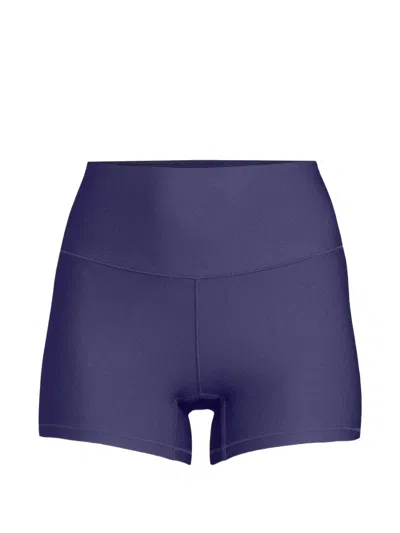 Casall Logo-print High-waisted Shorts In Purple
