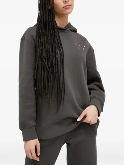 Casall Logo-print Hoodie In Gray