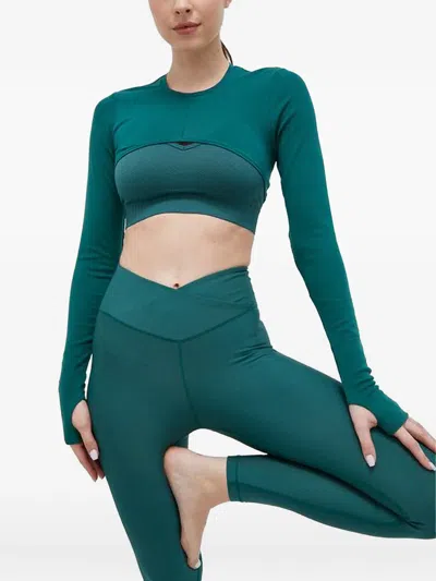 Casall Long-sleeve Yoga Top In Green