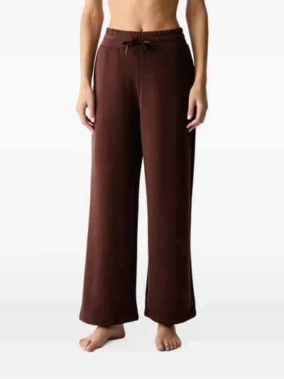 Casall Peachy Drawstring Wide-leg Trousers In Brown