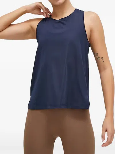 Casall Racerback Tank Top In Blue