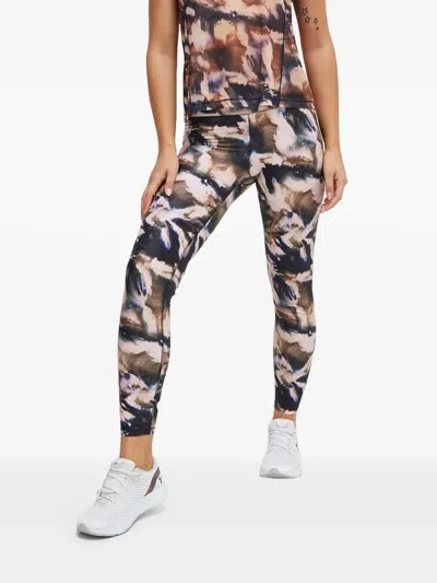 Casall Space Abstract-print Leggings In White