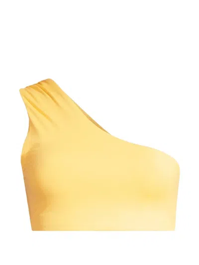 Casall Twist One-shoulder Bikini Top In Yellow