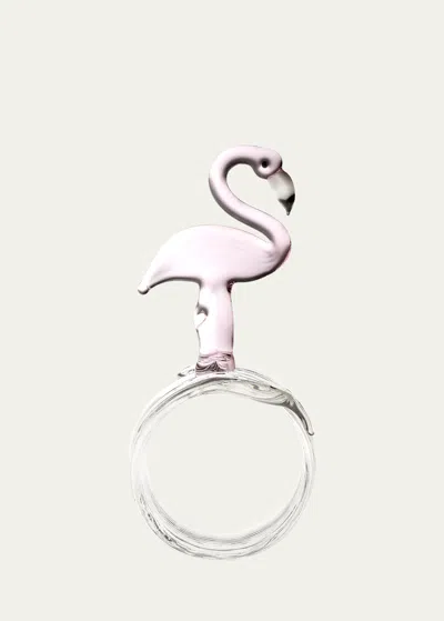 Casarialto Flamingo Napkin Ring In Multi