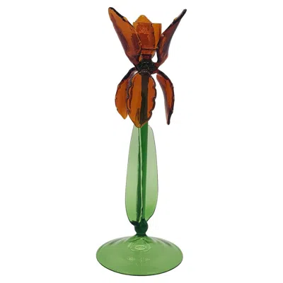 Pre-owned Casarialto Iris C185 Candleholder By  In Brown