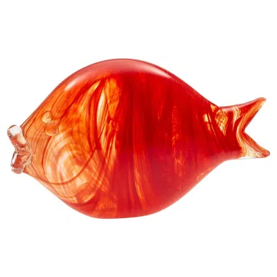 Pre-owned Casarialto Large Red Murano Glass Fish