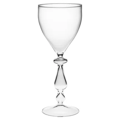 Pre-owned Casarialto Set Of 4 Canal Grande Wine Glasses In Gray