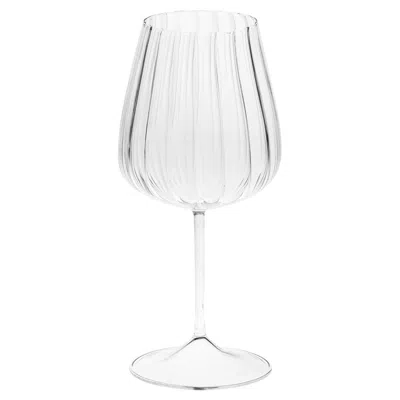 Pre-owned Casarialto Set Of 4 Millerighe White Wine Glasses