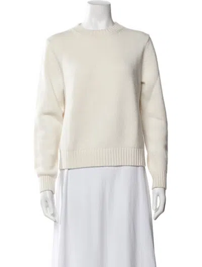Pre-owned Casasola Cashmere Crew Neck Sweater In Neutrals