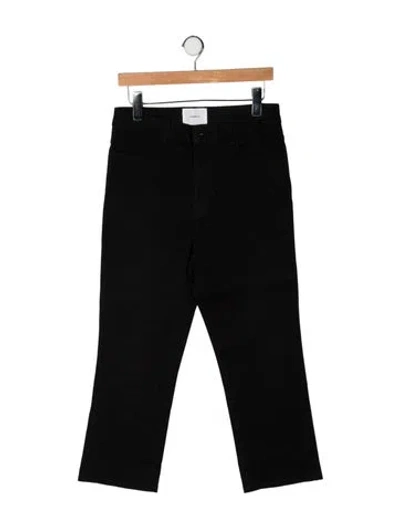Pre-owned Casasola High-rise Straight Leg Jeans In Black