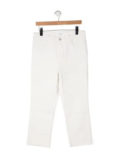 Pre-owned Casasola High-rise Straight Leg Jeans In Neutrals