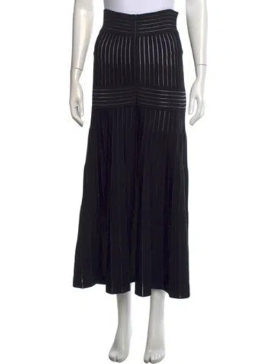 Pre-owned Casasola Long Skirt In Black