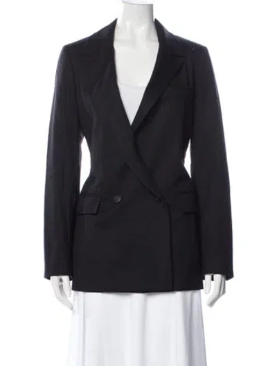 Pre-owned Casasola Virgin Wool Blazer In Blue