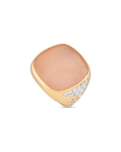 CASATO CASATO 18K 0.65 CT. TW. DIAMOND & CHALCEDONY RING