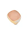 Casato 18k Yellow Gold 0.65ct Diamond And Chalcedony Ring 200473