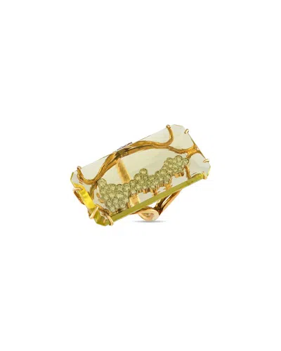 CASATO CASATO 18K 1.00 CT. TW. DIAMOND & QUARTZ RING