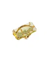 Casato 18k Yellow Gold 1.0ct Diamond And Lemon Quartz Ring 200527