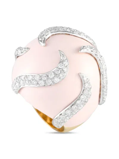 Pre-owned Casato 18k Yellow And Gold Diamond Ring