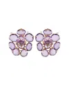 Casato 18k Rose Gold 0.28ct Diamond And Amethyst Earrings 200533