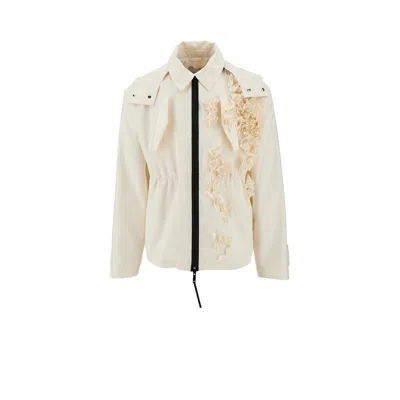 Cascinelli Flower 'vittorio' Parka In White