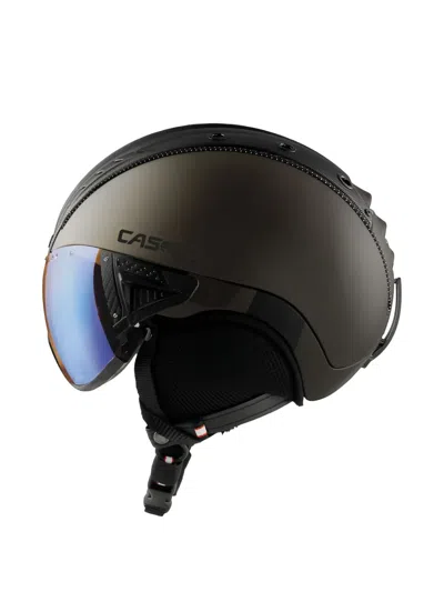 Casco Integrated-visor Snowmask Helmet In Black