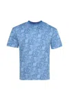 Casella Meyer Jacquard Monogram T-shirt In Blue
