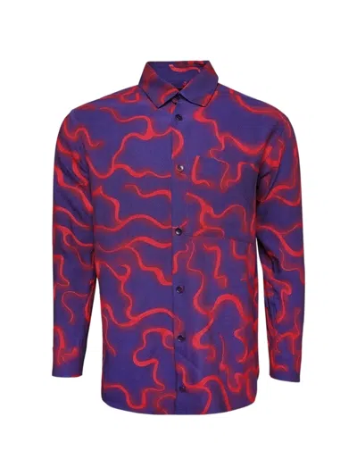 Casella Meyer Printed Shirt In Purple