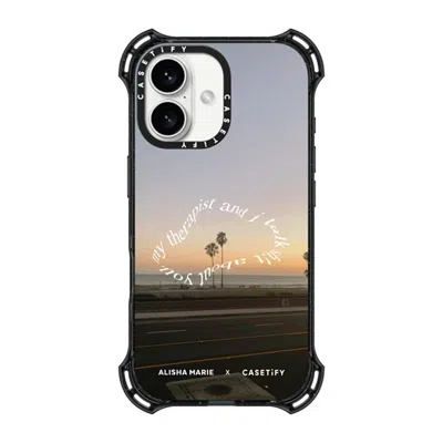 Casetify Iphone 16 Case Black Bounce Case Magsafe Compatible  Alisha Marie Sunsets & Therapy Case