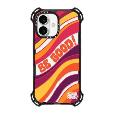 Casetify Iphone 16 Case Black Bounce Case Magsafe Compatible  Be Good - Summer Mckeen X   In Multi
