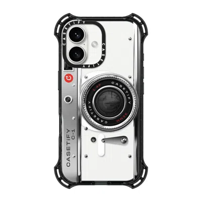 Casetify Iphone 16 Case Black Bounce Case Magsafe Compatible  Camera Case - Classic