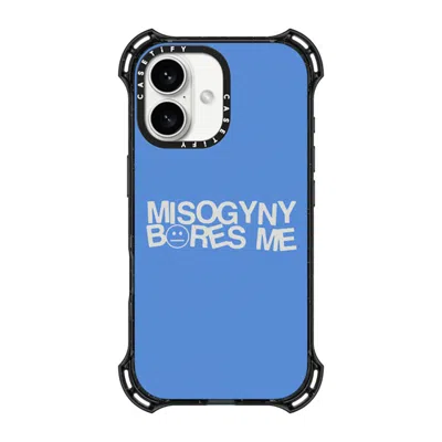 Casetify Iphone 16 Case Black Bounce Case Magsafe Compatible  Misogyny Bores Me
