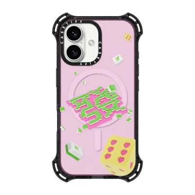 Casetify Iphone 16 Case Black Bounce Case Magsafe Compatible  Strike It Rich!