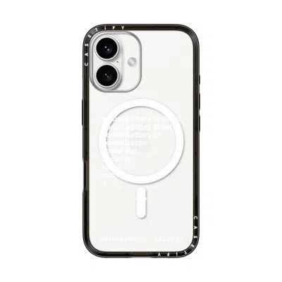 Casetify Iphone 16 Case Black Compact Case Magsafe Compatible  Alisha Marie Social Battery Case