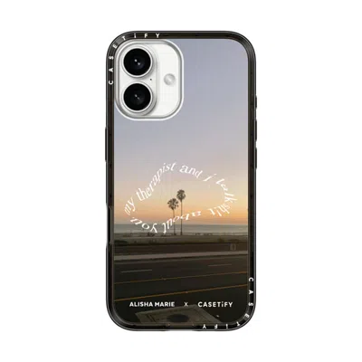 Casetify Iphone 16 Case Black Compact Case Magsafe Compatible  Alisha Marie Sunsets & Therapy Case