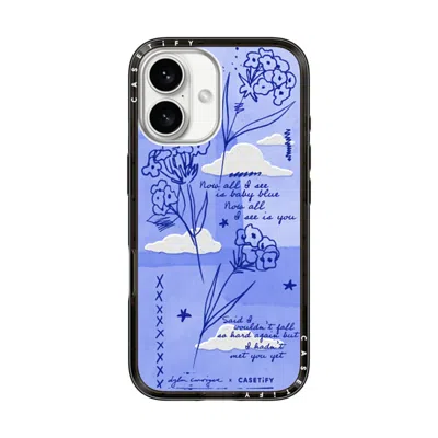 Casetify Iphone 16 Case Black Compact Case Magsafe Compatible  Baby Blue