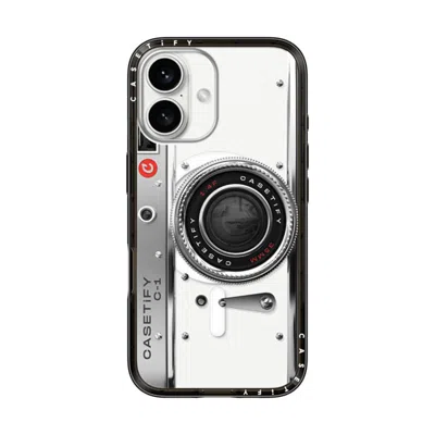 Casetify Iphone 16 Case Black Compact Case Magsafe Compatible  Camera Case - Classic