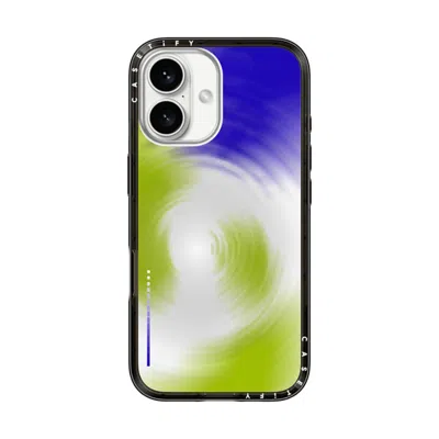 Casetify Iphone 16 Case Black Compact Case Magsafe Compatible  Gradient,futurism Matcha Ripples