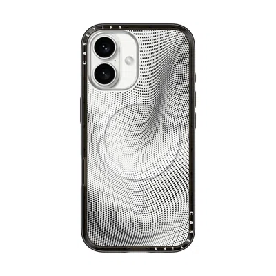 Casetify Iphone 16 Case Black Compact Case Magsafe Compatible  Halftone Case