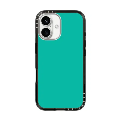 Casetify Iphone 16 Case Black Compact Case Magsafe Compatible  Mint Green