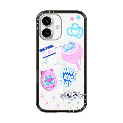 Casetify Iphone 16 Case Black Compact Case Magsafe Compatible  Y2k Collage