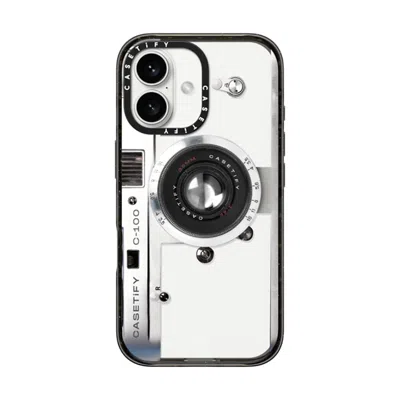 Casetify Iphone 16 Case Black Impact Case  Camera Case - Retro