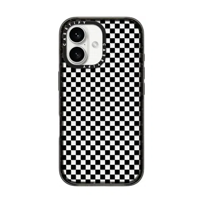 Casetify Iphone 16 Case Black Impact Case  Checker Case