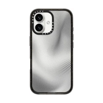Casetify Iphone 16 Case Black Impact Case  Halftone Case
