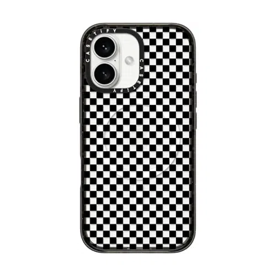Casetify Iphone 16 Case Black Impact Case Magsafe Compatible  Checker Case