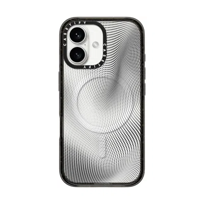 Casetify Iphone 16 Case Black Impact Case Magsafe Compatible  Halftone Case