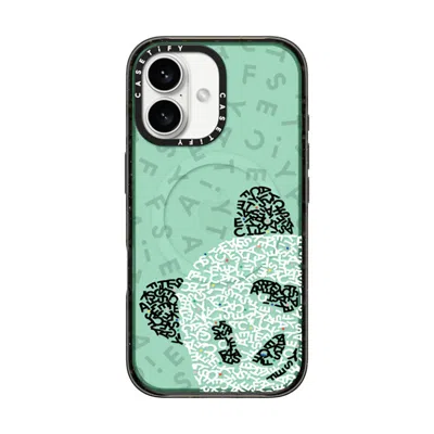 Casetify Iphone 16 Case Black Impact Case Magsafe Compatible  Hi! Panda!