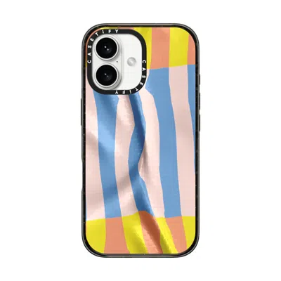 Casetify Iphone 16 Case Black Impact Case  Pattern Afternoon At Bondi